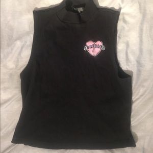 F21 CONFUSED KNIT CROP TOP